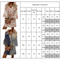 Pikkukuva 3 / 3: Dam Klänning V-ringad Sommar lommig Klänning Casual Solklänning B XL B XL