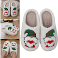 Miniatyrbillede 8 af 8: Jule-Slippers med Elg-Motiv, Blød og Varmt for Kvinder og Mænd Dwarf M 36/37 EU