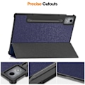 Miniatyrbillede 4 af 5: Etui til Lenovo Idea Tab Pro Anti-Drop Læderstativ Tablet Cover - Grå Multicolo Multicolor Dark Blue