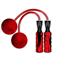 Miniatyrbild 1 av 5: Viktad hopprep No Line Speed Rope För Fitness Workout för graffiti red red ball red rope graffiti red red ball red rope