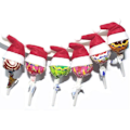 Miniatyrbilde 4 av 8: 30 stk Mini jul Lollipop Hat Mini julenissehatter jul
