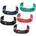 Pikkukuva 5 / 8: Vaihdettava ranneke, 5 kpl/setti säädettävä ID115Plus HR Smartband-rannekke kuntokellolle (musta, punainen, sininen, vihreä, violetti) kulutuselektroniikka