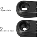 Pikkukuva 7 / 8: Keenso Universaalinen polkupyörän kampi 170 mm vasen alumiiniseos polkupyörän kampi yhdelle ketjulle Svart Square Hole