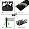 Miniatyrbillede 5 af 5: Cocktail Shaker Set, Boston Rustfrit Stål Bartender Kit Med Akryl Stativ & Cocktail Recept Boo