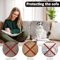 Miniatyrbillede 4 af 7: 5 stk. Betræk Nakkestøttebeskyttelse Sofa Betræk Blød Polyester Slidstærk Anti-blegning til Sofamøbelbeskyttelse Kaffe 3Pcs