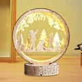 Miniatyrbilde 8 av 8: Jullampe | LED-lampe | Nattlampe | Bord | LED-julelampe | batteridrevet barnerom skrivebord kreativ LED-borddekorasjoner for gutter jenter soverom b