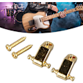 Miniatyrbillede 5 af 8: Guitar String Retainer, Tree Standard Roller String Guides Metal Elektrisk Gitarr String Guide Retainer Byte (Guld) Guld