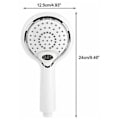 Miniatyrbillede 5 af 5: LED-brushoved, LED-brushoved Håndbruser, 3 farver Temperaturkontrol bruserhoved, LED-temperaturbrushoved, Tem