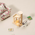 Miniatyrbild 4 av 5: 1:12 Dockhus Mini kattleksaksinredning kattklätterställ