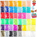 Miniatyrbillede 3 af 7: 500 stk. DIY-match-perler, 5 mm håndlavede fusionsperler, materiale til DIY-armbånd, øreringe, legetøj, puslespil og panel Pink1