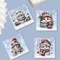 Pikkukuva 2 / 8: Joulu Diamond Art -korttisetti, 12/8/6/4 pakkaus, DIY-käsintehdyt kortit HK051