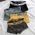 Miniatyrbild 7 av 7: 5 st Herrunderkläder Man Boxersexiga kalsonger Bekväma Andas Mode Pojkar Trosor Underkläder Boxershorts Herr Green 2PCS-Mix-03 XXL-65-75kg