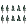 Miniatyrbilde 1 av 7: 10 stk. Modell Furutrær Miniatyr Furutrær Skog Tog Jernbane Krigsspill Layout DIY Landskap Scenografi Jul Dekorasjoner 8.5cm-7