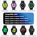 Miniatyrbild 7 av 7: 20mm armband för Samsung Galaxy Watch 4/5/6/ pro/classic 45mm 44mm 40mm 43mm 47mm Inga luckor Nylon armband correa Galaxy watch 6 rem Inverness Green