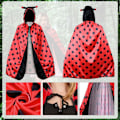 Miniatyrbillede 4 af 7: Ladybug kostume dame, ladybug kostume kappe, ladybug kappe med hætte, karneval damer kappe ladybug kappe kostume til voksne, karneval, temafest