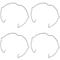 Miniatyrbillede 1 af 4: 4 stk. Holdfjedre, Klemmer & LED-lampeholdere (FMY) Binaural version Binaural version MR16