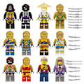 Pikkukuva 4 / 5: 24 kpl LEGO minifiguurisetti Kai Jay Sensei Wu Mestarirakennus värikäs colourful one size