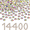 Miniatyrbillede 4 af 4: 14400 stk AB Krystal Flade Rhinestones til DIY Håndværk, SS6, 1,9-2,1 mm Crystal AB SS6/14400pcs