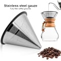 Miniatyrbillede 2 af 8: Kaffefilter, YJ‑99A3 Kaffefilter i rustfrit stål Te Coffee Dripper Kaffenetfilter