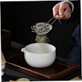 Miniatyrbild 8 av 8: 7 st/set matcha-set, matcha vispset inkluderar matchningsskål, bambuvisphållare, matchasjal, teskop, skopa hållare och tehandduk, japansk te-set vit Vitt
