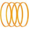 Miniatyrbillede 1 af 5: 4 stk. bomuldsgodt DIY-maskinremme Bomuldsgodtmaskine Udskiftningsremme i plast [db] Orange 11.50X11.50X0.50CM Orange 11.50X11.50X0.50CM