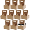 Miniatyrbilde 6 av 8: Bærbare drikkebærere for levering, Levering av drikkebærere | 10X flaskeholder for drikkevarer, Robust pappkoppholder, Flaskeholder for drikkevarer for leveringstjeneste 4-fack bärbar glasunderlägg 10 st
