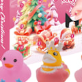 Miniatyrbillede 2 af 8: 2024 Nedtælling Jule Gummiande Adventskalender, 24-Dages Badelegetøjs Sæt c