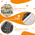 Pikkukuva 3 / 8: Recitem Pesunpesu Fall Keittiömatot, Liukumattomat \"Happy Fall Y'all\" Juoksumattosarja, 2 Osasta Keittiöön & Olohuoneeseen (Tyyli 1) Style 1