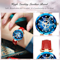 Miniatyrbillede 3 af 7: Damer Analog Kvarts Ur med Rustfrit Stål Rem Vandafvisende Dameure Mode Rhinestone Armbåndsur til Damer Piger Blå a Blue a