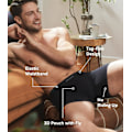 Miniatyrbillede 4 af 9: Herreunderbukser ComfortSoft Fugttransporterende, Åndbare Bomuldsboxer Briefs til Mænd 6 Pakke Sort XL Black XL