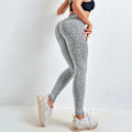 Pikkukuva 2 / 5: Tiktok Hot Scrunch träningsbyxor Cellular Leggings med hög midja Grå Gray M