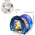 Miniatyrbild 3 av 7: Ocean Tunnel Dockhus Med Möbler Led Ljus Kit Diy Miniatyr Trä Dockor Hus Romantisk Konst Handverk Barn Jul Födelsedagspresent Hus Modell