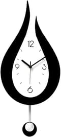 Tyst väggklocka vatten droppar sväng vägg klocka modern design nordisk vardagsrum väggklockor mode sovrum väggklocka när klockan