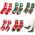 Pikkukuva 1 / 8: Joulu sukat unisex naiset miehet | pehmeät sukat joulu & sukat adventtikalenteri | onnelliset sukat joulu ja joulu sukat Set 1 10