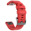 Miniatyrbild 1 av 7: 22 mm 26 mm silikonrem för Garmin Fenix ​​7X 7 Pro Solar/6X 6 Sapphire 5 5X Plus 3 3HR/Epix QuickFit WatchBand 1:1 Officiellt band style1 Röd style1 Red QuickFit 26mm