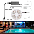 Miniatyrbilde 4 av 8: SMD5050 RGB LED-stripe - 12V Vanntett Fargeskiftende Stripe med Strømforsyning RGB LED Strip Set（IR Only）