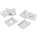 Miniatyrbillede 2 af 7: 3 Waters Kajak Adapter, 6 ST Aluminium Kajak Adapter Anodiserad Tight Connection Track Adapter Plattor med O-ring för FeelFree