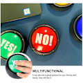 Miniatyrbilde 4 av 5: Ja-knapp og nei-knapp med lyd 2 stk Talknappar Kontor Heminlärning Buzzers Ja og nei svar Buzzers Spel Hund Pet Talking Buttons For Comm