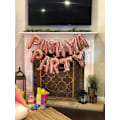 Miniatyrbillede 2 af 5: Roseguld PAJAMA PARTY Balloner PAJAMA PARTY Banner Pyjamasfest Dekoration Sovfest Spa Party Balloner