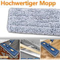 Miniatyrbild 6 av 6: Stor Platt Mopp med 360° Rotationsbar Urvridningsfunktion, Mikrofiberdynor för Hårdträ Blue + 2 rags