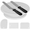 Pikkukuva 1 / 5: 11\" Plastkakskivspelare Set, skrapa, skrapa, dekoration