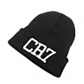 Miniatyrbillede 1 af 4: CR7 Ronaldo Varma Beanie-huer til Mænd Kvinder, Strikkede Varme Vinterhuer, Unisex Mode Ski Skateboard Hip Hop Huer Black White