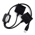 Miniatyrbilde 3 av 5: SQBB 2 i 1 Adapter Converter uten driver for PS2 til PS3 Joypad Gamepad Til for PS3 PC USB Spillkontroller Adapter Bytt ut