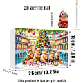 Miniatyrbillede 2 af 8: Capybara Julekalender, Akryl Julepynt til Jul 2024 Style two