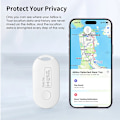 Miniatyrbild 6 av 7: Mini GPS Tracker för Apple Hitta min APP Smart Tag Tracking Device Bluetooth-kompatibel Finder för IOS Systemnycklar Plånboksväskor VIT
