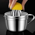 Miniatyrbilde 5 av 8: Manuell Juicepress i Rustfritt Stål - Sitruspress - Multifunksjonell Sitruspress for Appelsin, Sitron - Hjemmebar Tilbehør