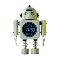 Miniatyrbillede 1 af 5: Robot Smart Digital Vækkeur med Snooze-funktion, Temperaturvisning til Piger og Drenge, Soveværelse, Ur db green