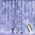 Miniatyrbilde 4 av 7: 6x3M LED Gardin Istapp Lyslenke Jule Fairy Lights Girlander Utendørs Hjem For Bryllup/Fest/Hagedekorasjon 3M Varm Hvit