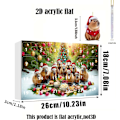 Miniatyrbillede 2 af 8: Capybara Julekalender, Akryl Julepynt til Jul 2024 Style