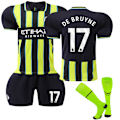 Miniatyrbilde 1 av 2: Manchester City Bortebarnedrakt 2024-2025 Kit nr. 17 De Bruyne 28